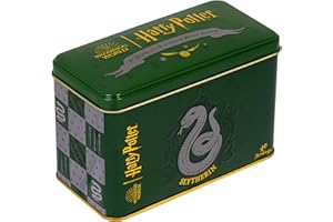 New English Teas Harry Potter Slytherin Crest Tea Tin with 40 English Breakfast Teabags