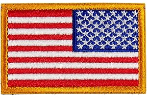 MAXXPRO Tactical Patches of USA US American Flag Reverse, with Hook and Loop for Backpacks Caps Hats Jackets Pants, Military Army Uniform Emblems, Size 3x2 Inches