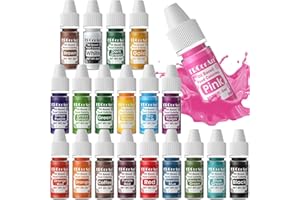 ERCORART Oil Based Food Coloring for Chocolate - 20 Colors Vibrant Food Coloring, Edible Oil Food Dye for Candy, Cake Decorating, Baking, Fondant, Forsting - 0.25 Fl. Oz