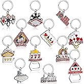 Landical Las Vegas Metal Keychain Gifts Souvenirs for Las Vegas Party(12 Pcs)