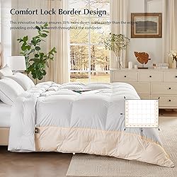PACIFIC COAST Comforter King Size, Filled in White