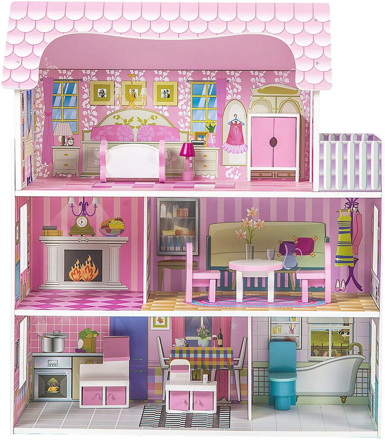 large wooden dollhouse kits