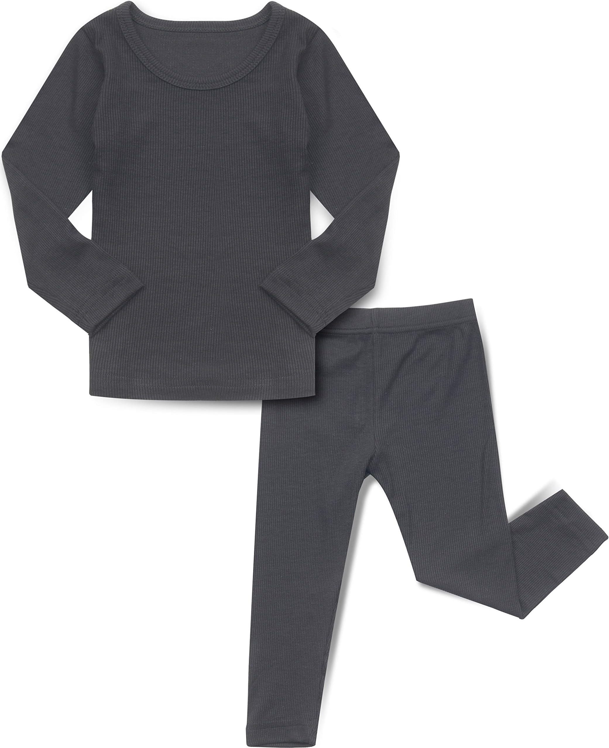 AVAUMABaby Boys Girls Pajama Set Kids Toddler Snug fit Ribbed Sleepwear pjs for Daily Life Style