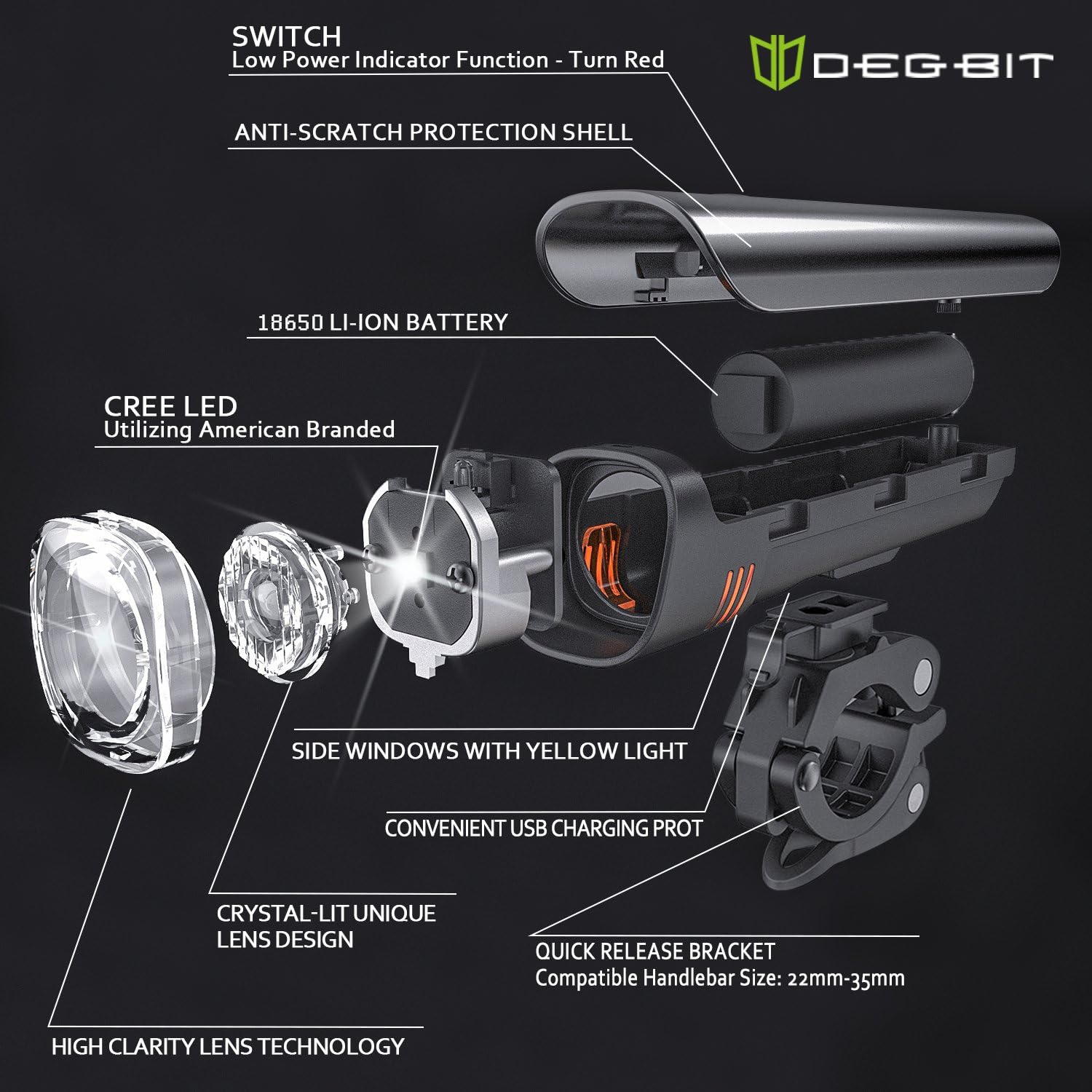 degbit bike light