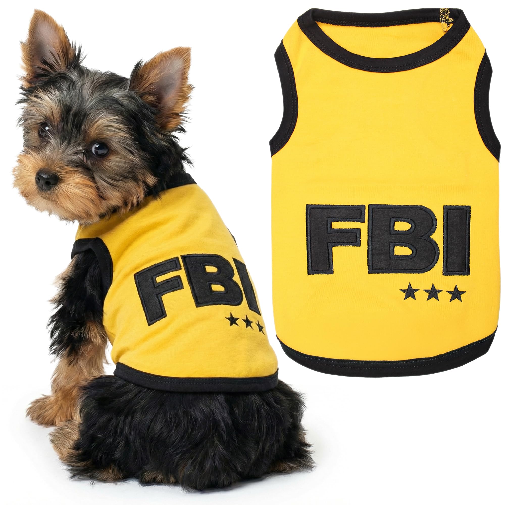 Parisian Pet FBI Dog T-Shirt, X-Small