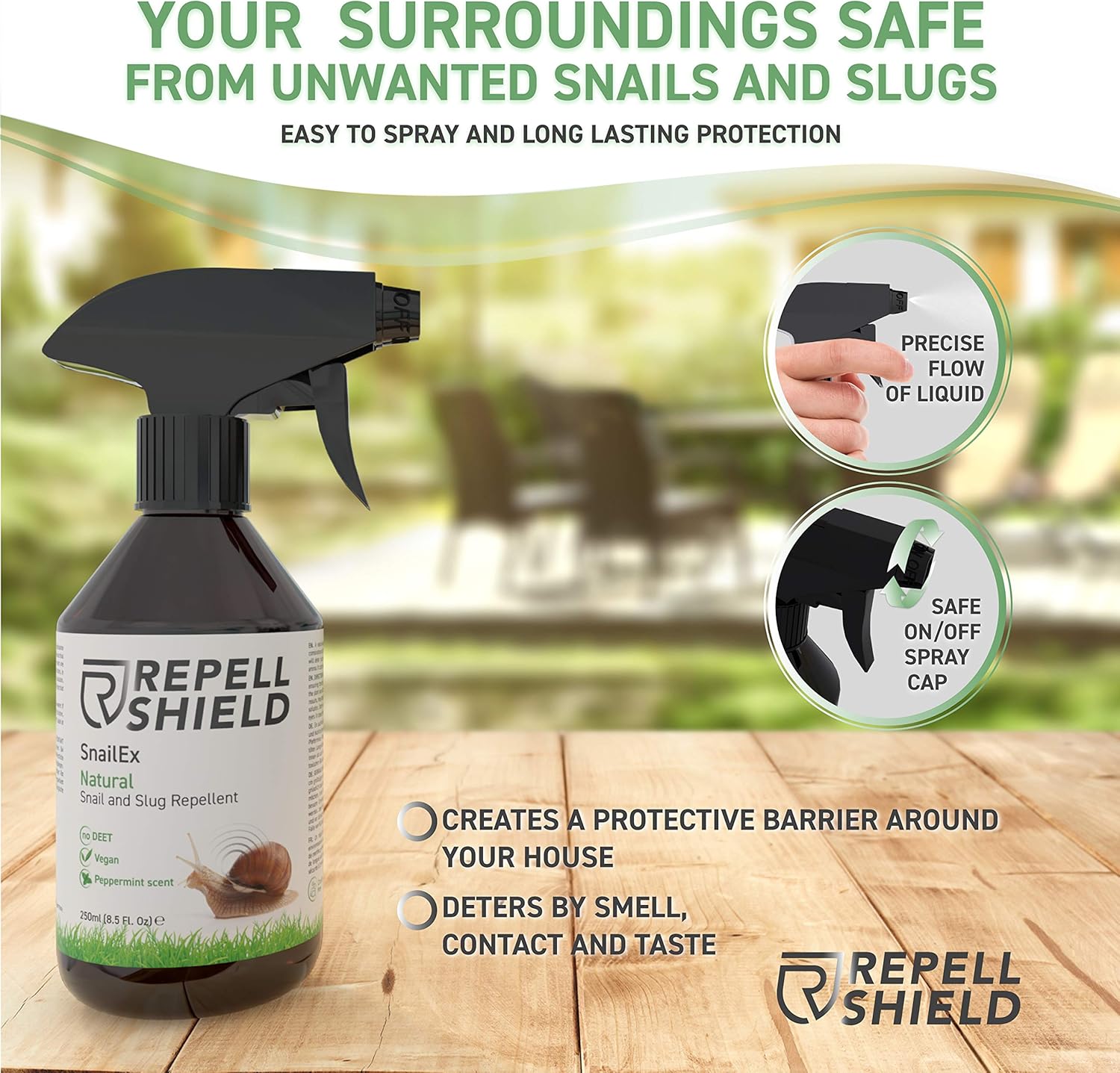 RepellShield Snail and Slug Repellent A Natural Slug Repellent Pet