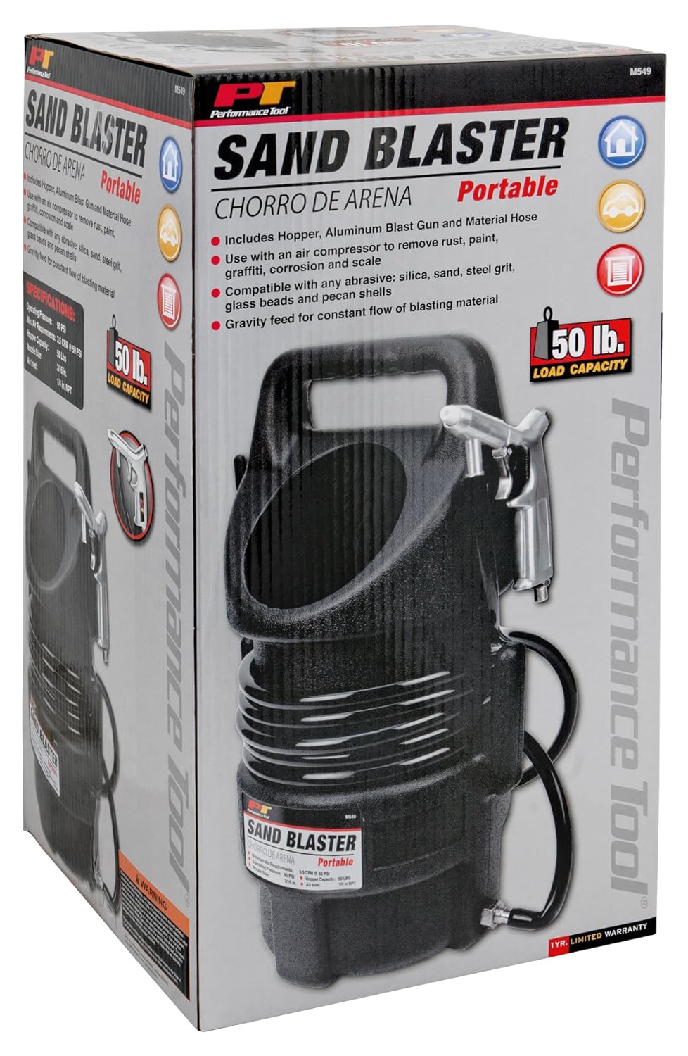 Tool Performance M549 Kit Blaster Abrasive Portable Kit Blaster