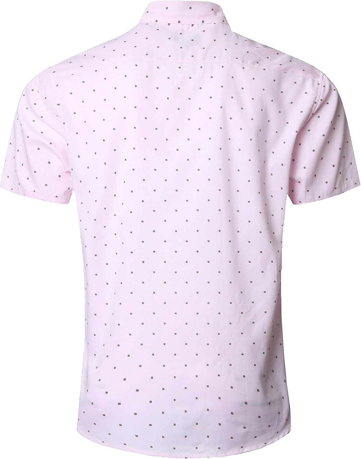 NUTEXROL Mens Print Shirt Casual Short Sleeve Regular-fit Cotton Shirts: Clothing
