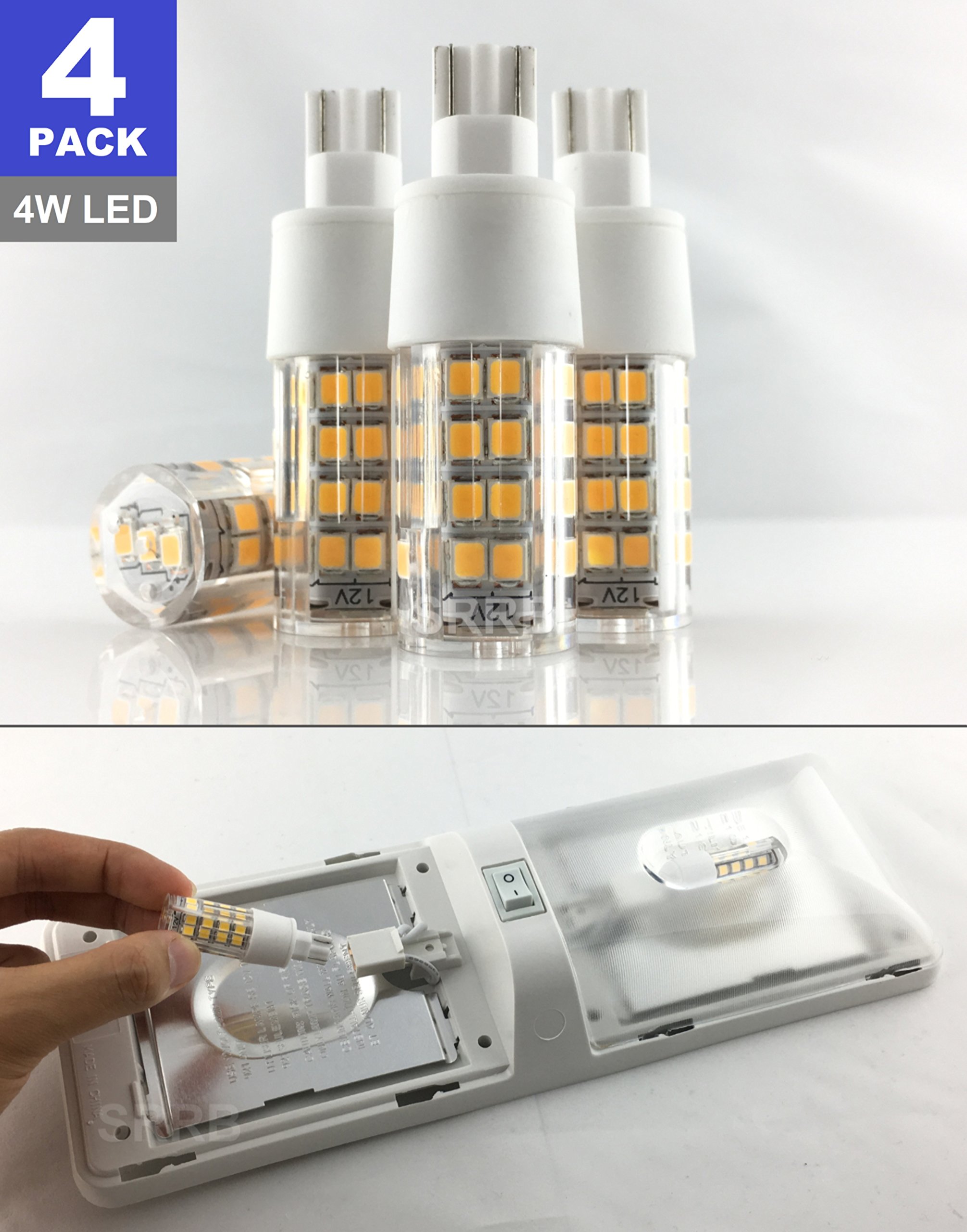 Buy SRRB Performance 12 Volt Replacement 921 Wedge LED Bulb Dome Light