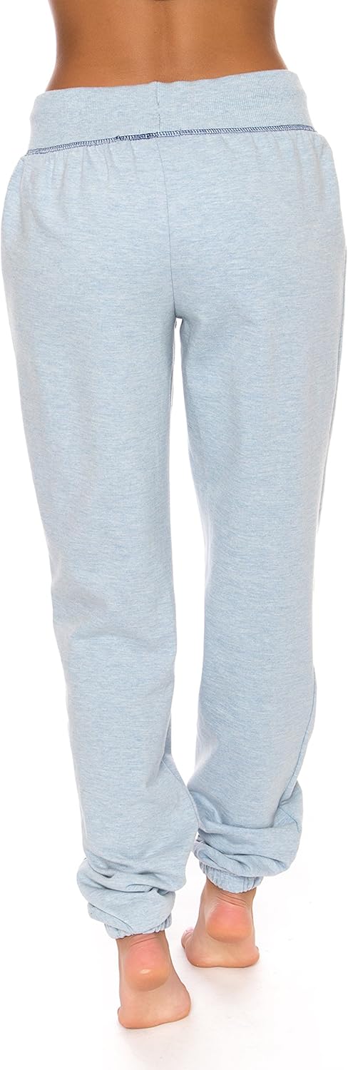U.S. Polo Assn. Essentials Womens French Terry Jogger Lounge Sleep Sweatpants Pajamas: Clothing