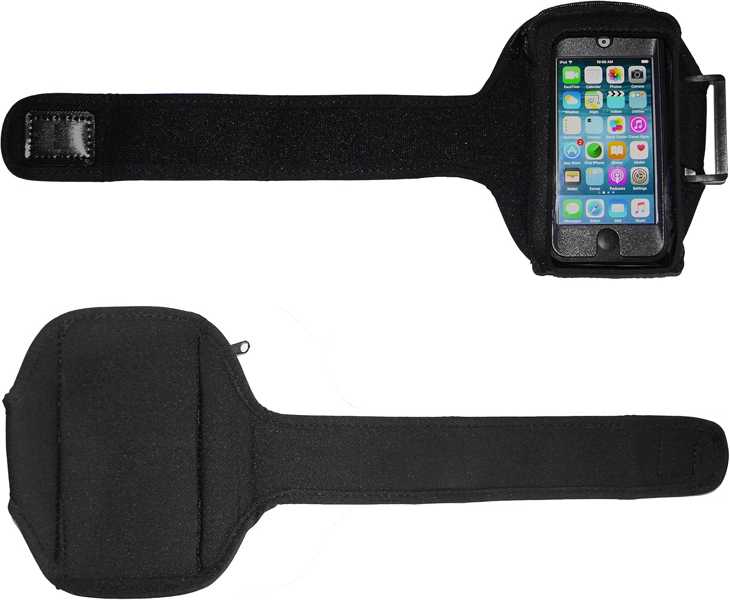 i2 Gear Armband Case Compatible with iPod Touch 7th, 6th & 5th Generation Devices - Workout MP3 Holder for Running and Exercise with Zipper Pouch & Adjustable Arm Band (20 inch): Electronics