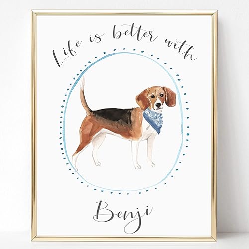 personalised dog prints