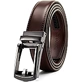 CHAOREN Mens Dress Belt - Ratchet Belt Leather 1 1/4" Comfort Click - Perfect Companion to Mens Dress Shoes