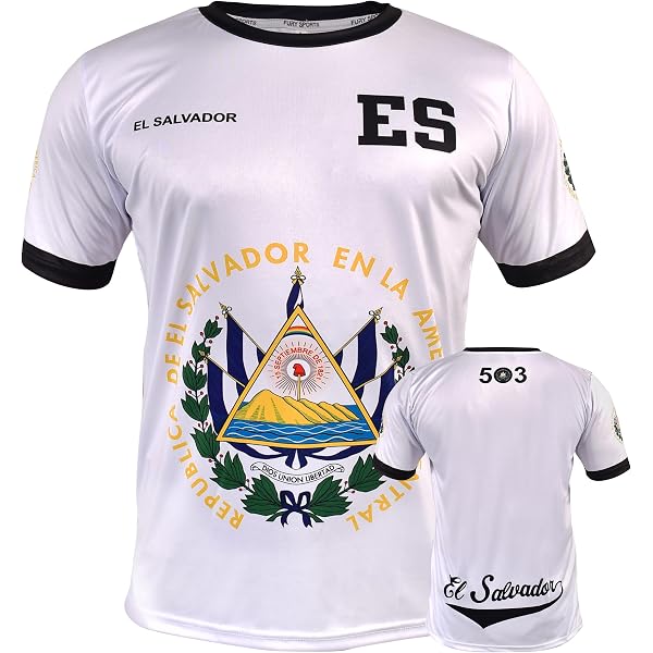 Personalizzato Maglietta Uomo El Salvador Flag Salvadorans