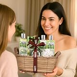 BRUBAKER Cosmetics Aloe Vera Bath & Shower Gift Set 11 Piece Wicker Basket view 4
