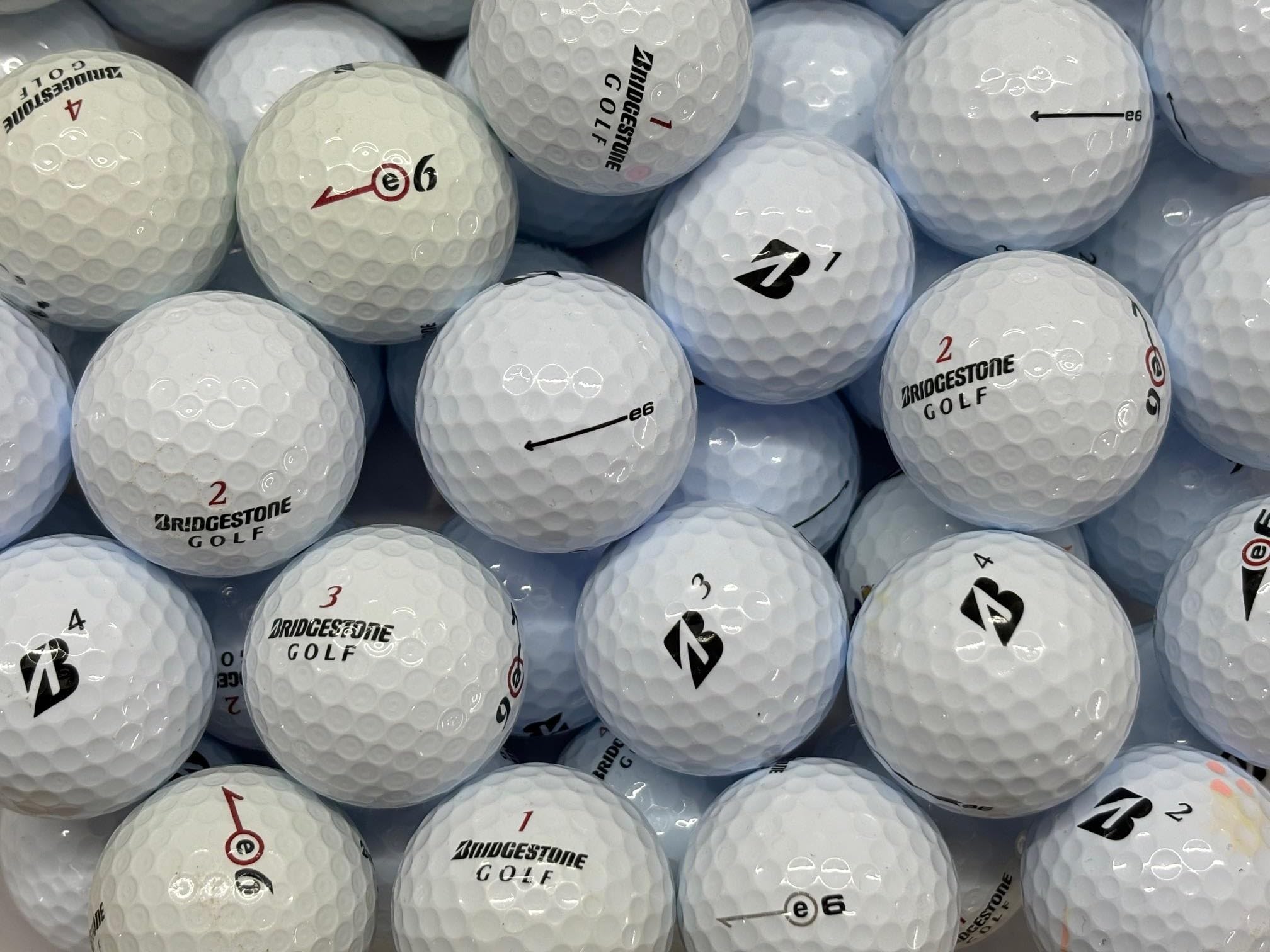 pro lake balls 24 Bridgestone E6 Golf Lake Balls Pearl/Grade A (used not new)