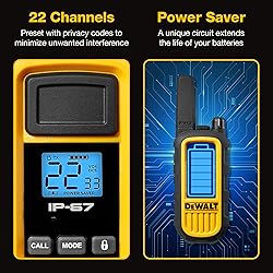 DEWALT DXFRS800 FRS Walkie Talkies Long Range 2 Way