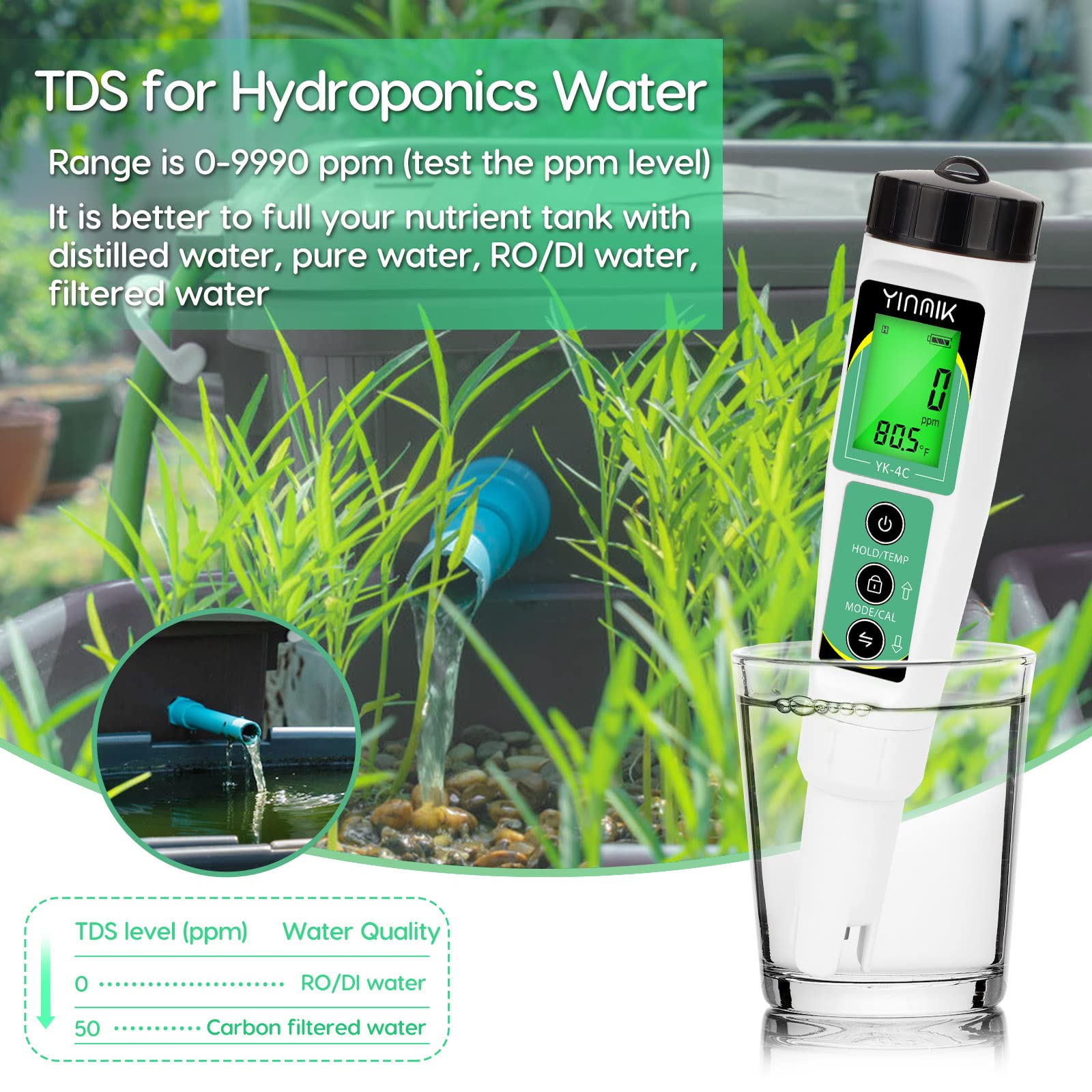 Mua EC Salt TDS Meter 4 in 1 Salinity Conductivity TDS Temperature ...