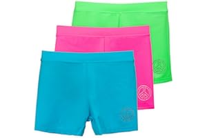 Lucky & Me | Ella Girls Dance Shorts for Gymnastics & Dancewear | Multicolor | 3-Pack