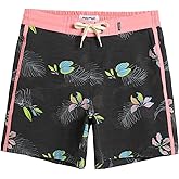 maamgic Men's Swim Trunks Board Shorts Vintage Beach Shorts 4 Way Stretch Quick Dry with Zipper Pockets