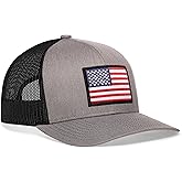 HAKA American Flag Trucker Hat – USA Flag Mesh Snapback Cap for Men, Women & Golf, Patriotic Baseball Dad Hat
