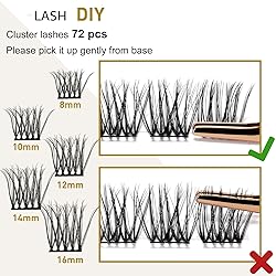 B&Q Lash Clusters B11 D Curl 16mm DIY Eyelash