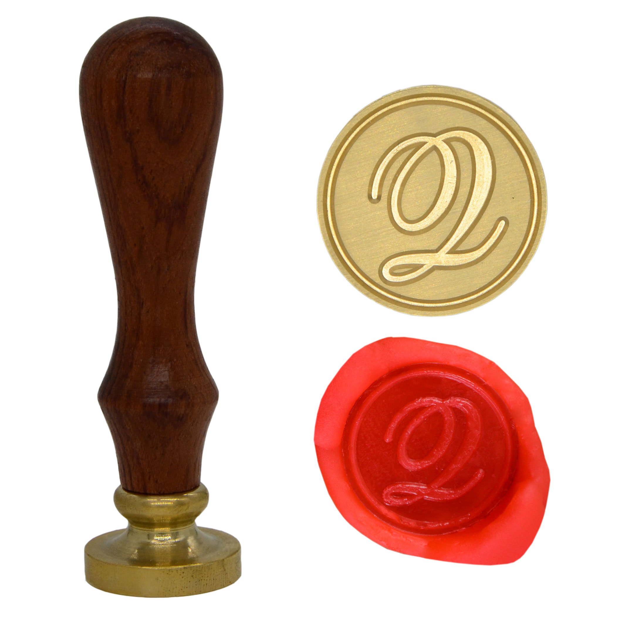 Wax Seal Stamp Letter A-Z, Alphabet Initial Sealing Stamp for Christmas & Thanksgiving Cards, Wedding Invitation W-S-2 (Q)