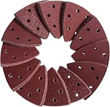 SATC Triangle Sanding Pads 93mm 120 Pcs 6 Holes 40/60/80/120/180/240 Grits