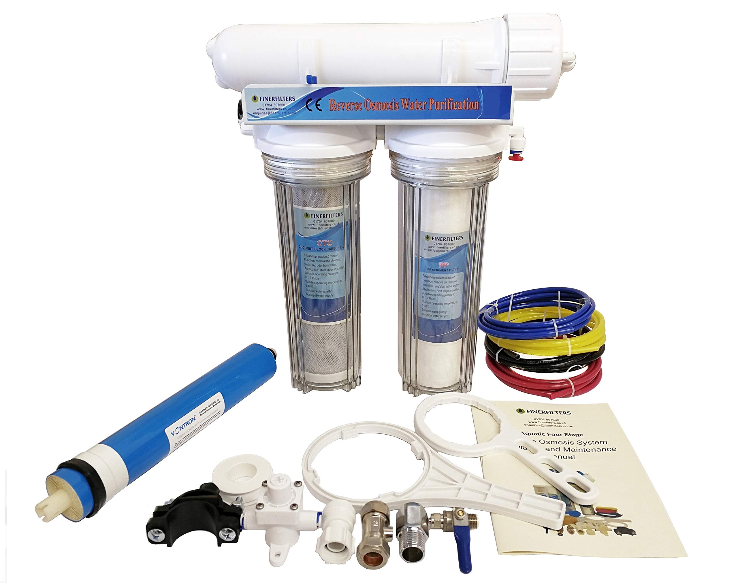 FINERFILTERS 3 Stage Drop-In Aquatic Reverse Osmosis Unit (75 GPD)