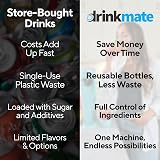 DrinkMate OmniFizz Sparkling Water and Soda Maker Arctic Blue view 9