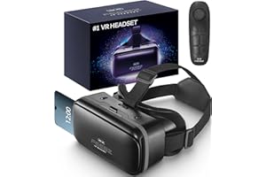 FEEBZ 3D VR Headset for Kids 2.0 + Android Remote - for iPhone & Android Phones | with 3D VR Videos & Apps Links | Virtual Reality Goggles Set for Beginners