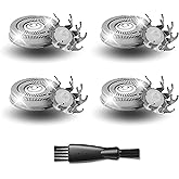 4 Pack Shaver Replacement Blades Compatible with Pitbull Shaver Gold PRO & Silver - Pitbull Shaver Replacement Blade, Enhanced Pitbull Shaver Replacement Heads for Superior Shaving