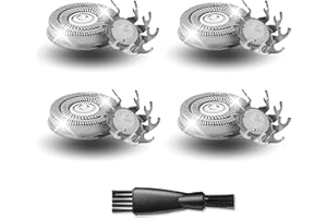 DREBIG 4 Pack Shaver Replacement Blades Compatible with Sku*l Shaver Pitbull Gold PRO & Silver - Pitbull Shaver Replacement Blade, Enhanced Pitbull Shaver Replacement Heads for Superior Shaving