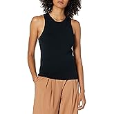 The Drop Womens Gina Fitted Sleeveless High-Neck Cut-in Sweater Tank