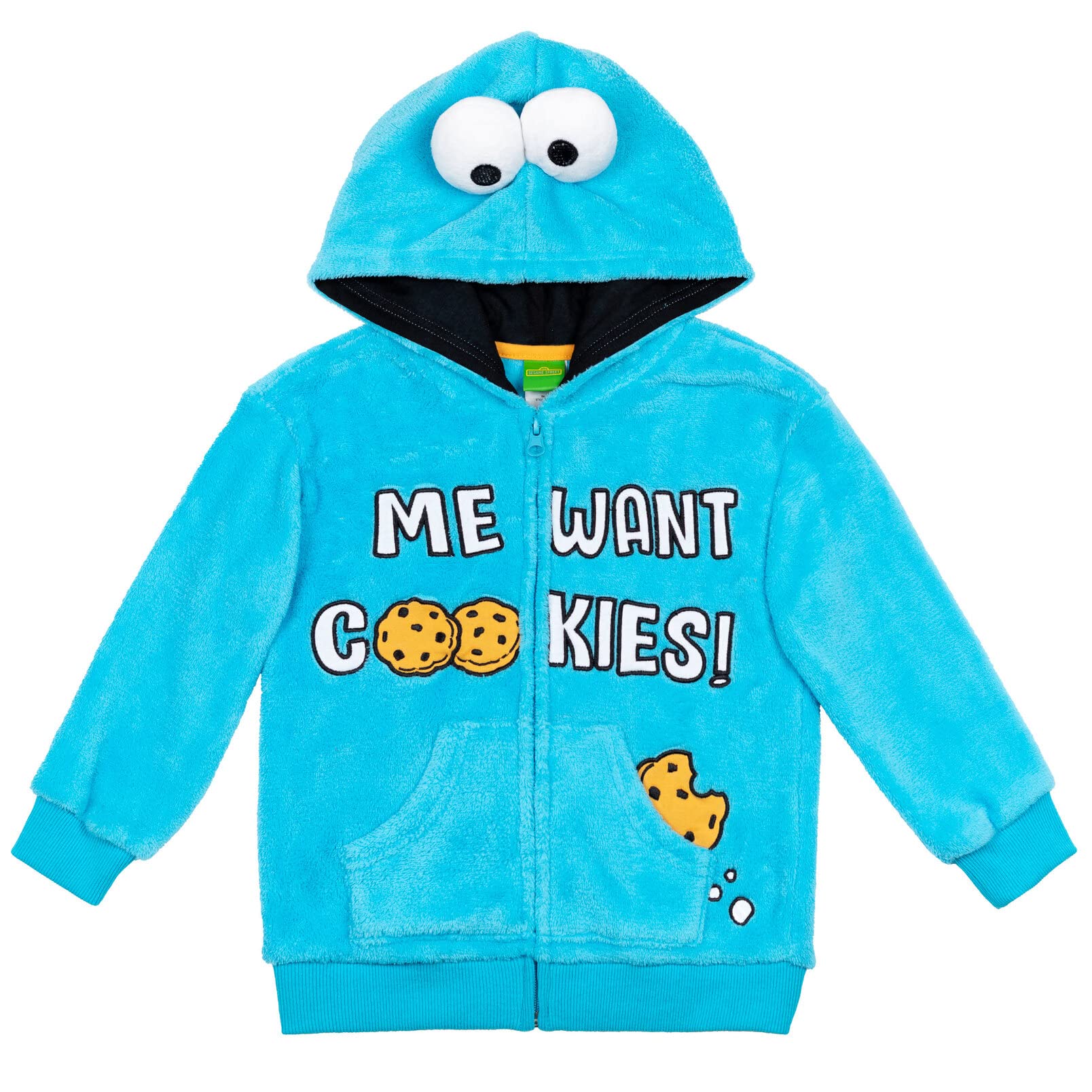Cookie Monster Baby Zip Up Hoodie Infant to Toddler
