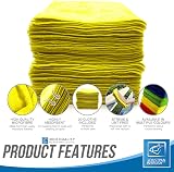 TDBS Microfiber Cleaning Cloth Large 40x40cm 20 Yellow Super Absorbent view 5