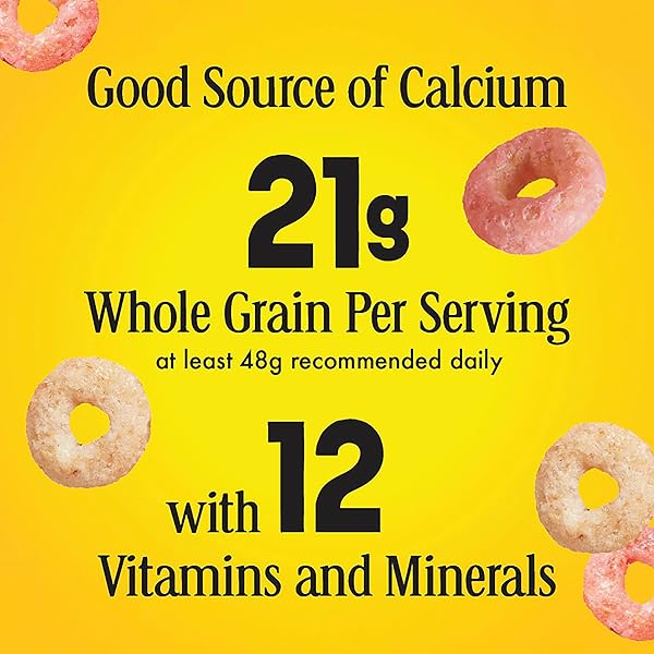 STRAWBERRY BANANA CHEERIOS, HEART HEALTHY GLUTEN FREE BREAKFAST CEREAL, MADE WITH WHOLE GRAIN OATS, 11.2 OZ