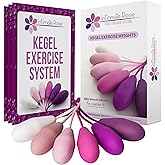 Intimate Rose Kegel Exercise Weights - Doctor Recommended Pelvic Floor Exercises - Set of 6 Premium Silicone Kegel Balls & Co