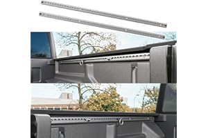 SZYANG Side Trail Rail System Compatible with 2020-2025 Jeep Gladiator Truck Bed Rail System Tie Down Rail Replacement for 2020-2025 Jeep Gladiator Accessories (Side Trail Rail)