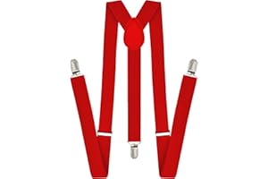 trilece Suspenders for Men - Adjustable Y Back Men's Women's Costume Tuxedo Dress Suspenders - Heavy Duty Strong Clips