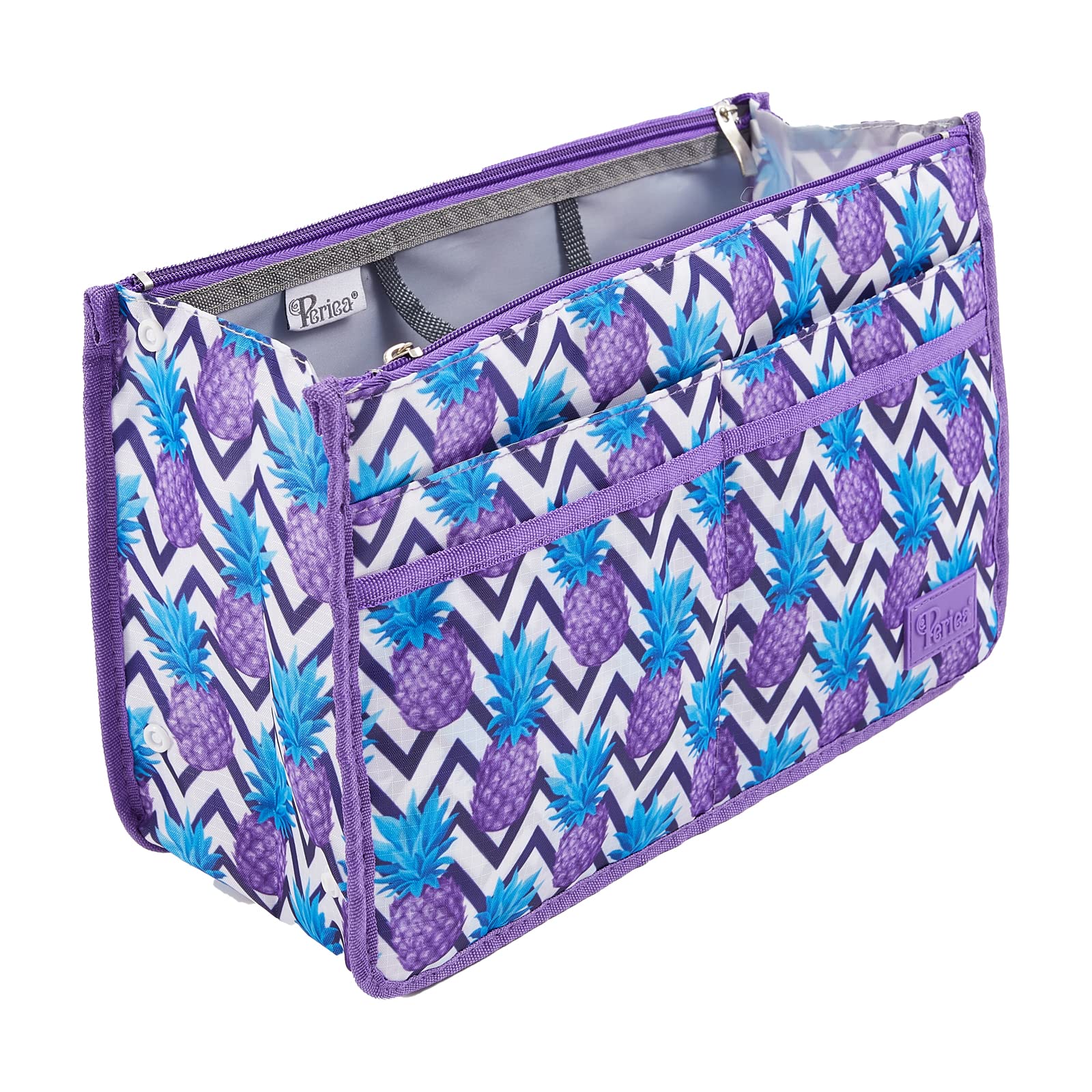 Periea 'Signature' Luxury Handbag Organiser Insert - 3 Sizes - (Pineapple, Large)