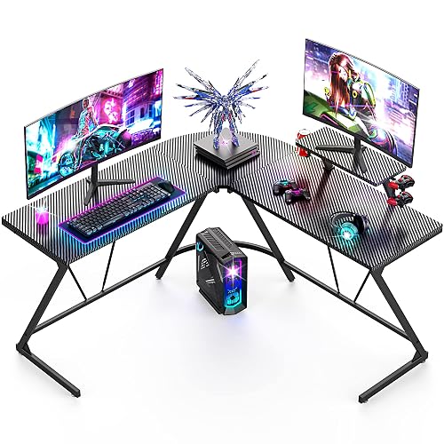 Computer Desk Bahrain Mr IRONSTONE L Shaped Gaming Desk, 50.8'' Corner Computer Desk with ...