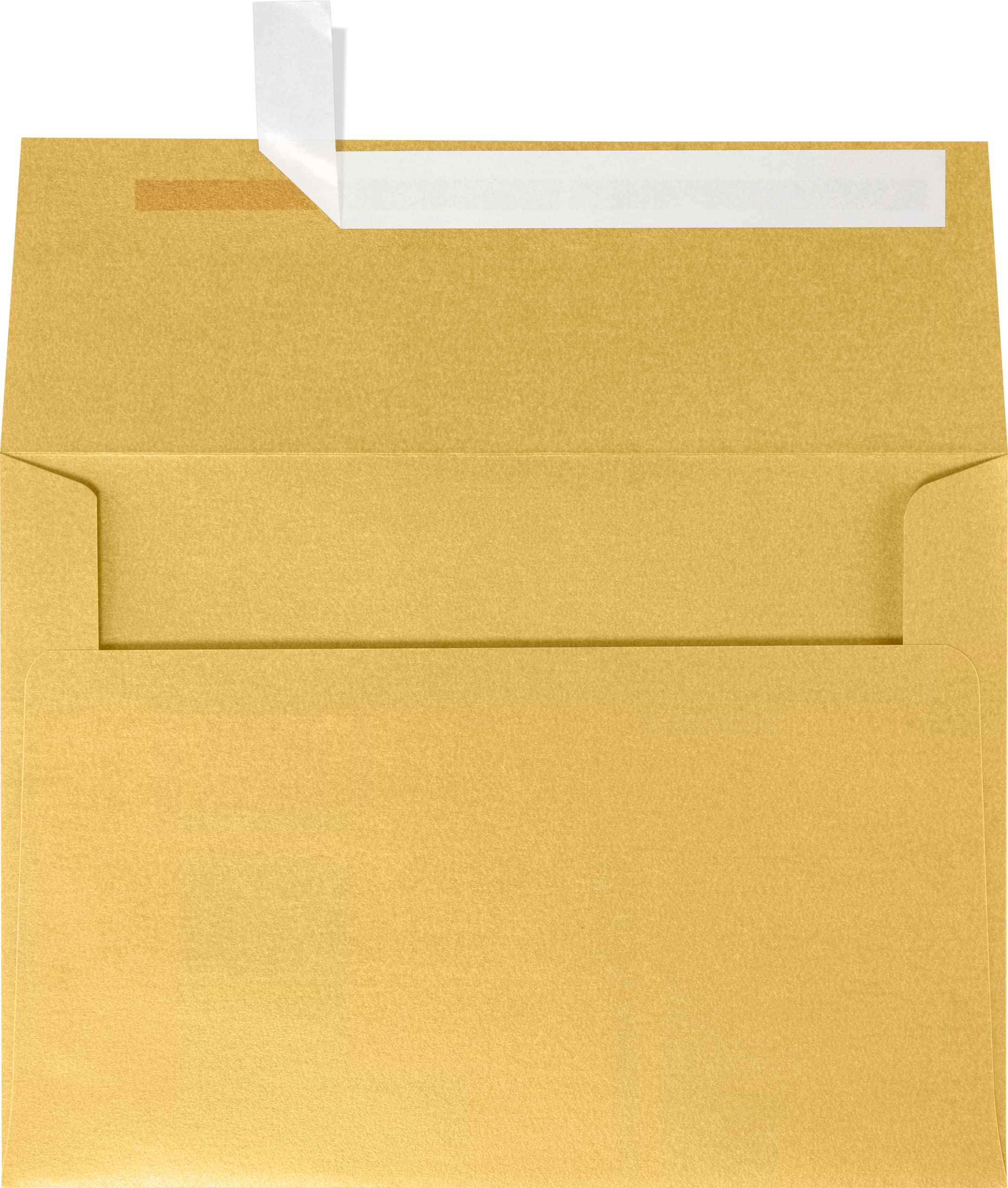 A7 Invitation Envelopes (5.25 x 7.25) - Gold Metallic (50 Qty.) | Fits 5 x 7 Photos | by Envelopes Store