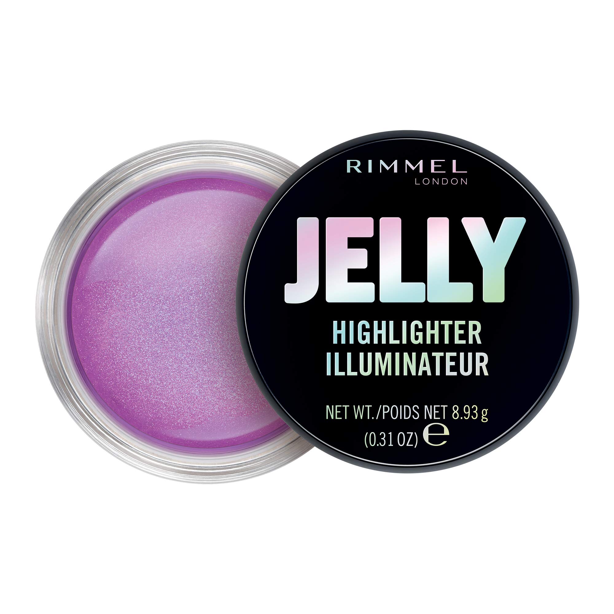 Rimmel London Jelly Highlighter, Long-lasting and Water Based Bouncy Formula for Dewy Skin Look, 20 Candy Queen (Rose Gold), 7.75 ml