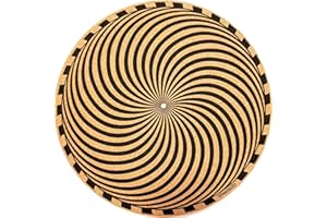 TAZstudio Premium slipmat - Cork Turntable Mat for Better Sound Support on Vinyl LP Record Player - Cork mat Original Art Design - Psychedelic Geometric Storm Art (4mm Thick)-m2