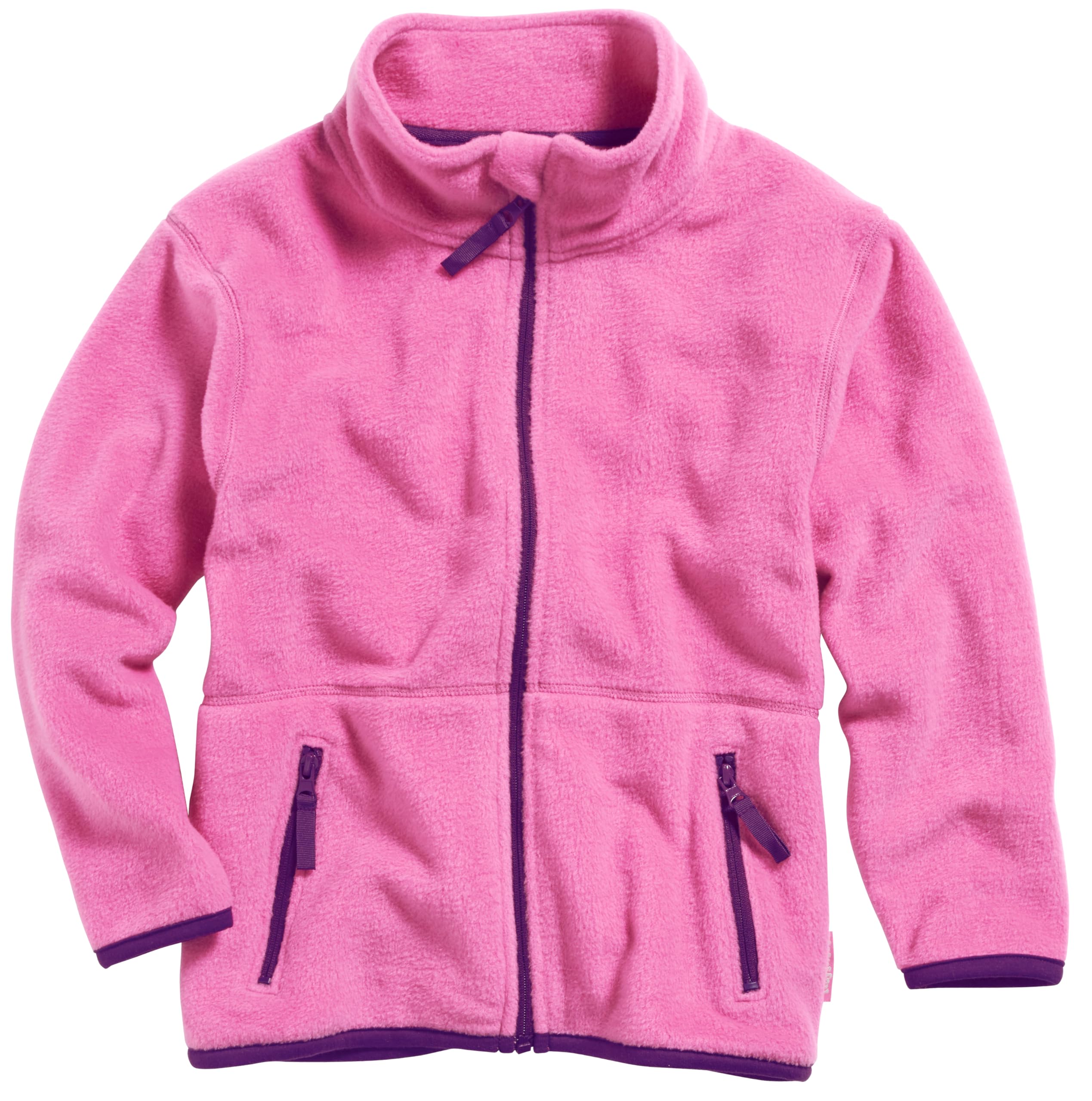 Playshoes Girl's Kids Full Zip Long Sleeve Fleece Jacket, Pink, 6 Years (Size:5-6 Years/116 cm)