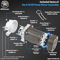 S-0730 Water Pump for Hoshizaki, Ice Machine Motor