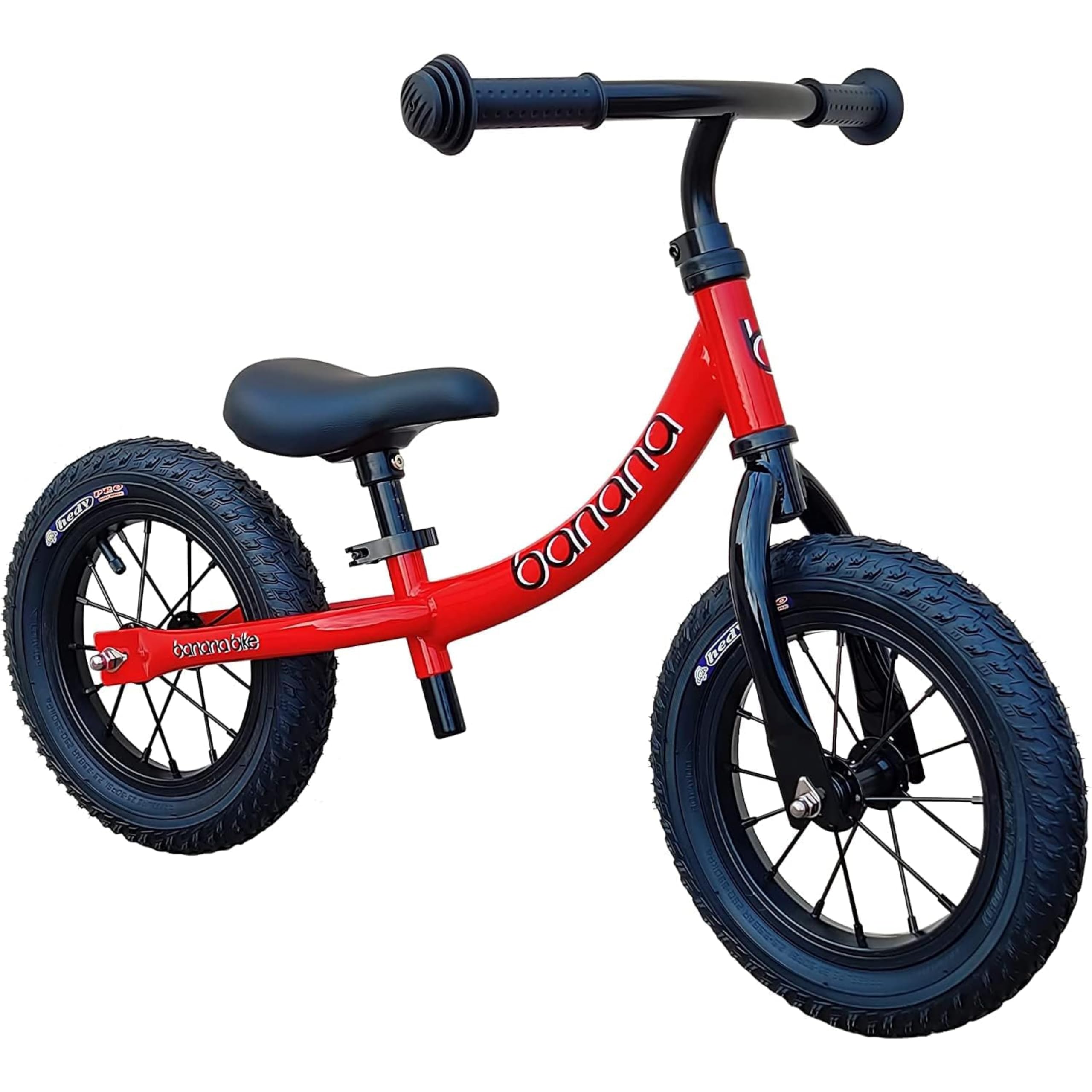 Banana GT Balance Bike for 1-5 Year Old Kids - Bicycle for Kids - First Cycle for Toddler Boys and Girls - 12 Inch Baby Bike - Easy Learn Bike Riding - Ideal Kids' Training Bikes (12 inches, Red)