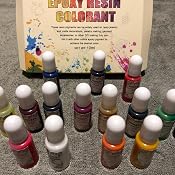 Kit De 15 Colorants Pour Résine Époxy Transparents - Pigments Liquides Haute Concentration