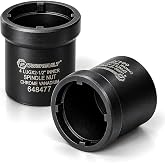 Powerbuilt Spindle Nut Socket, Removal Spindle Nuts, 4-Lug, Dodge, Chevy, Ford, GM Trucks, Hub Sockets, Truck Repair Tool - 648477